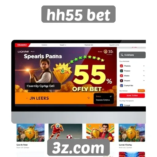 Interface do usuário do site hh55 bet é amigável